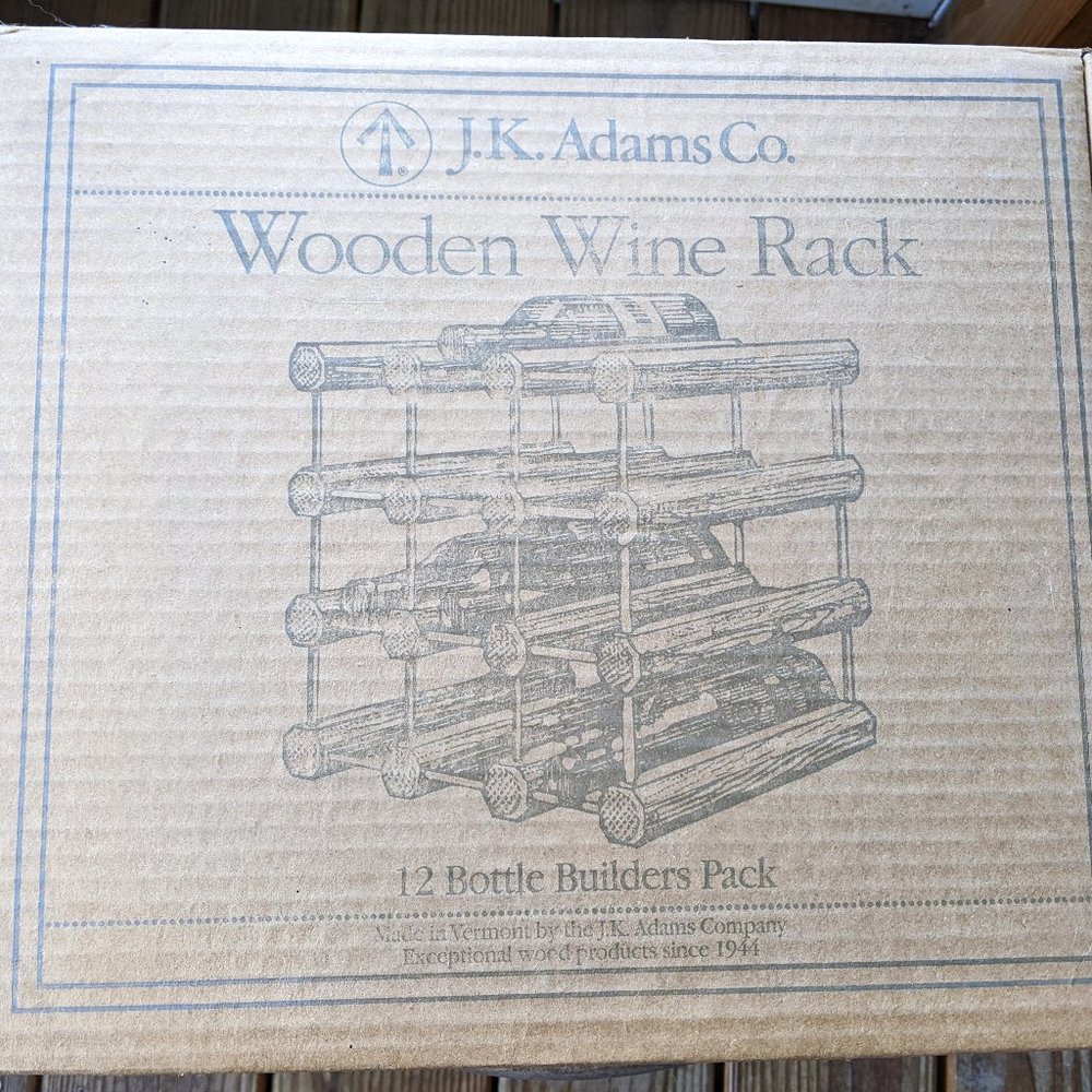 JK Adams Wine Rack - 12 bottle builder pack